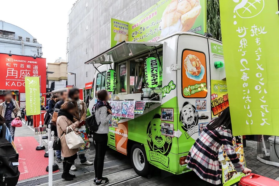 Street food truck in Japan